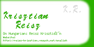 krisztian reisz business card